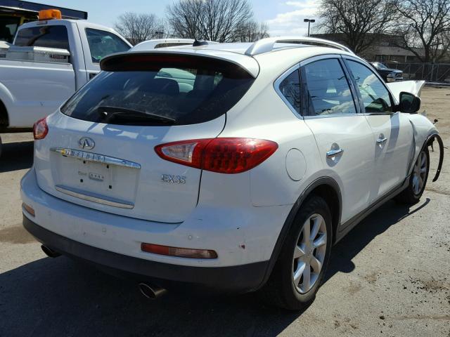 JNKAJ09F38M350539 - 2008 INFINITI EX35 BASE WHITE photo 4