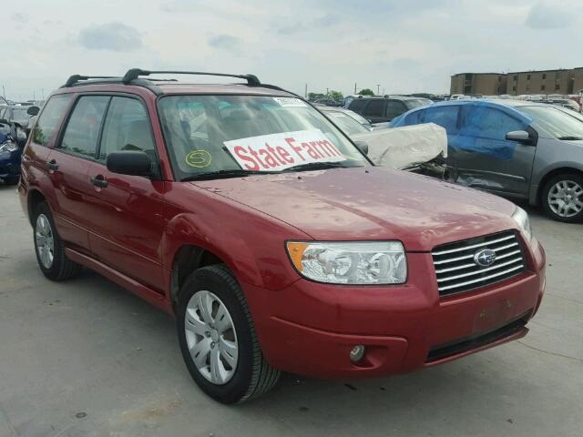 JF1SG63678G710786 - 2008 SUBARU FORESTER MAROON photo 1