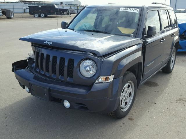 1C4NJPBB4ED652565 - 2014 JEEP PATRIOT SP BLACK photo 2