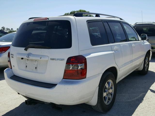 JTEGP21A160111707 - 2006 TOYOTA HIGHLANDER WHITE photo 4