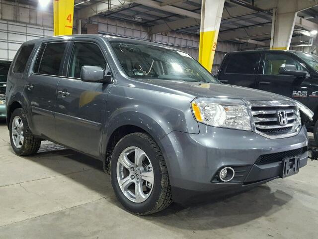 5FNYF4H5XDB051375 - 2013 HONDA PILOT EXL GRAY photo 1