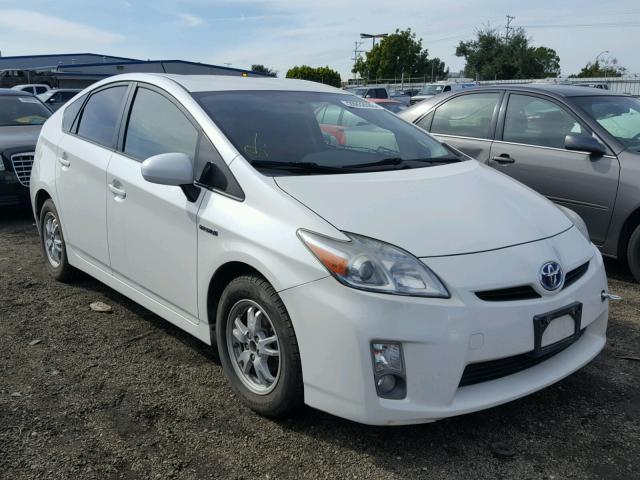 JTDKN3DU4A0207758 - 2010 TOYOTA PRIUS WHITE photo 1