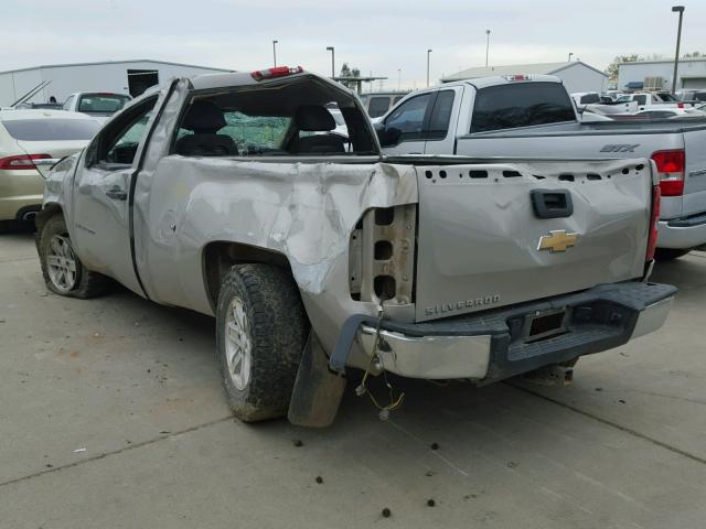 1GCEC14C47Z529139 - 2007 CHEVROLET SILVERADO TAN photo 3