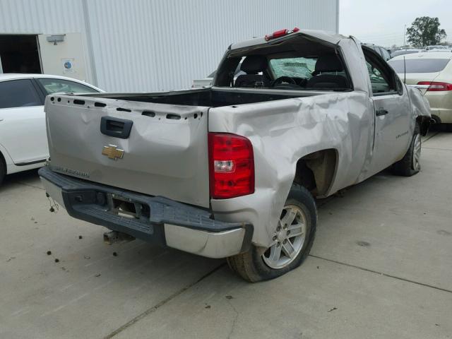 1GCEC14C47Z529139 - 2007 CHEVROLET SILVERADO TAN photo 4