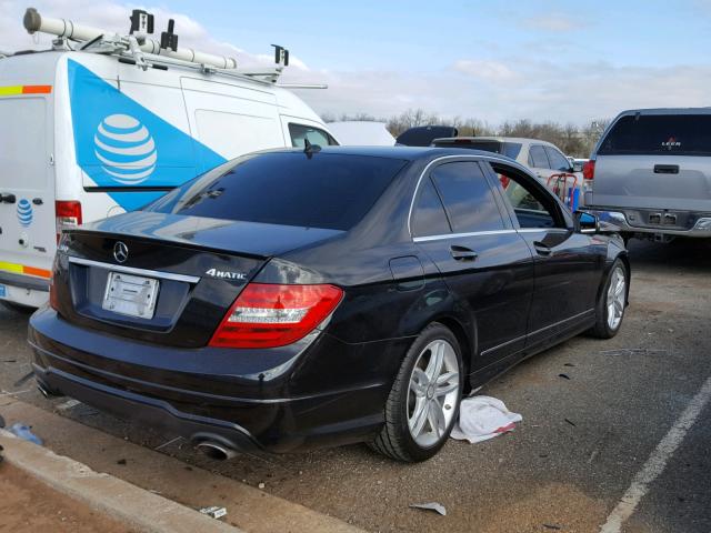 WDDGF8BB7CR196521 - 2012 MERCEDES-BENZ C 300 4MAT BLACK photo 4