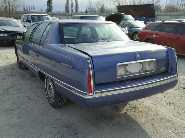 1G6KD52B1RU264443 - 1994 CADILLAC DEVILLE BLUE photo 3