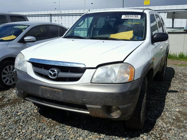 4F2YU08161KM32294 - 2001 MAZDA TRIBUTE LX WHITE photo 2