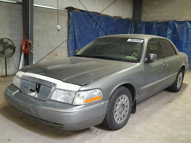 2MEFM74W73X653578 - 2003 MERCURY GRAND MARQ GRAY photo 2