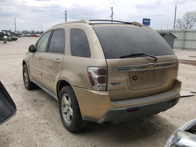 2CNDL63F256199509 - 2005 CHEVROLET EQUINOX LT GOLD photo 3