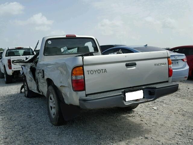 5TENL42N82Z031934 - 2002 TOYOTA TACOMA GRAY photo 3