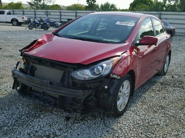 KMHD35LH7EU202482 - 2014 HYUNDAI ELANTRA GT RED photo 2