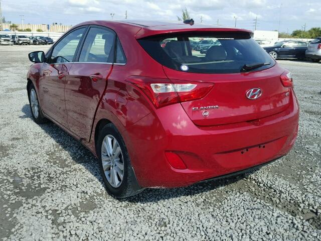 KMHD35LH7EU202482 - 2014 HYUNDAI ELANTRA GT RED photo 3