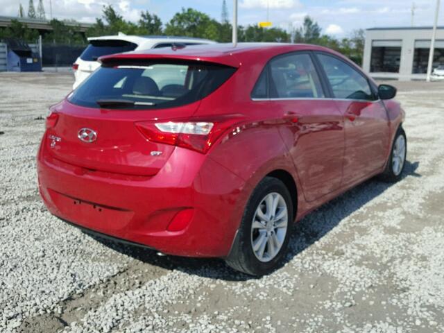 KMHD35LH7EU202482 - 2014 HYUNDAI ELANTRA GT RED photo 4