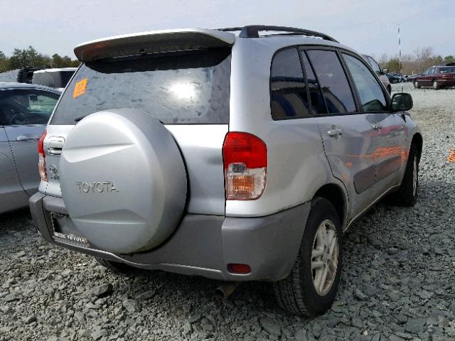 JTEGH20V510022913 - 2001 TOYOTA RAV4 SILVER photo 4