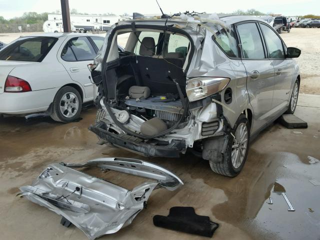 1FADP5AU4EL519463 - 2014 FORD C-MAX SE SILVER photo 4