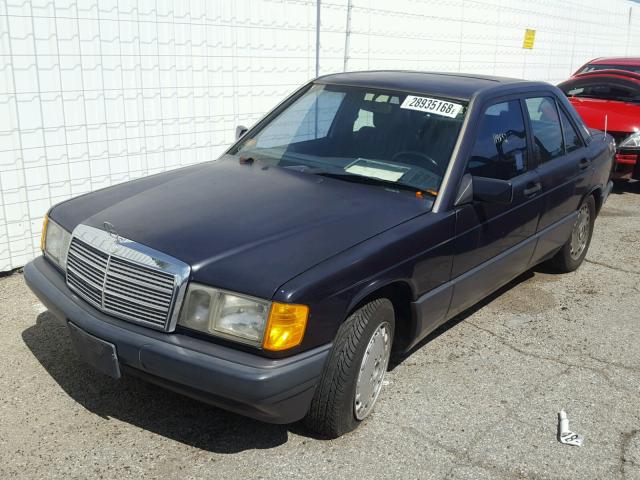 WDBDA29D4NF891672 - 1992 MERCEDES-BENZ 190 E 2.6 BLUE photo 2