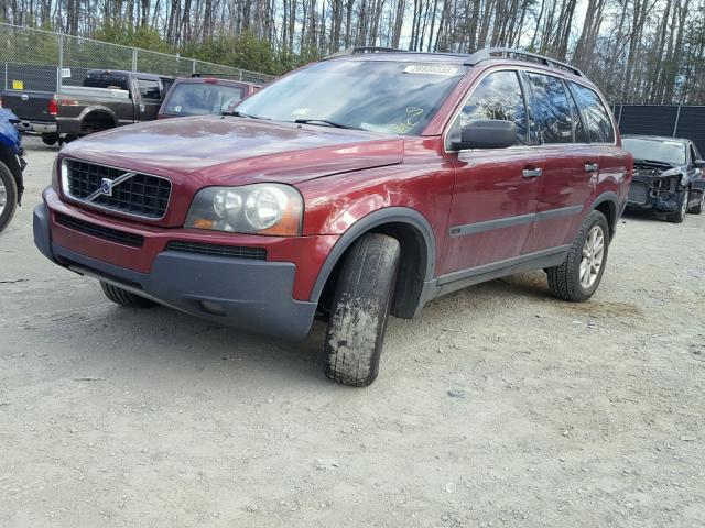 YV4CN592761243580 - 2006 VOLVO XC90 BURGUNDY photo 2