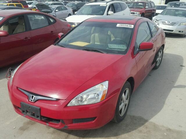 1HGCM72713A029768 - 2003 HONDA ACCORD EX RED photo 2