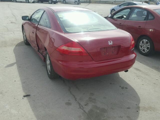 1HGCM72713A029768 - 2003 HONDA ACCORD EX RED photo 3