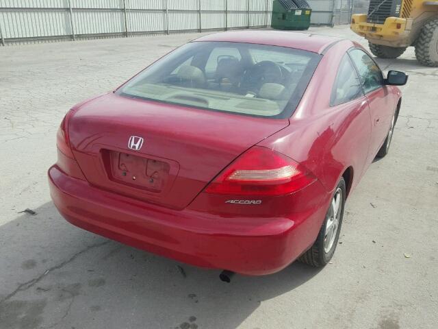 1HGCM72713A029768 - 2003 HONDA ACCORD EX RED photo 4