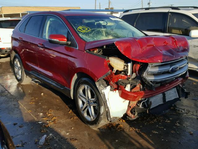 2FMPK3K90HBB12521 - 2017 FORD EDGE TITAN RED photo 1