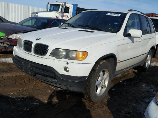 5UXFA53593LV84640 - 2003 BMW X5 3.0I WHITE photo 2