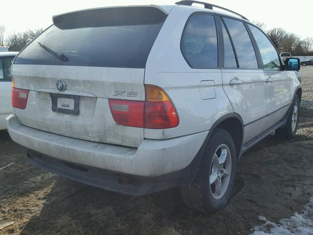 5UXFA53593LV84640 - 2003 BMW X5 3.0I WHITE photo 4