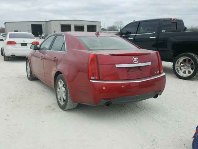 1G6DF577590125155 - 2009 CADILLAC CTS RED photo 3