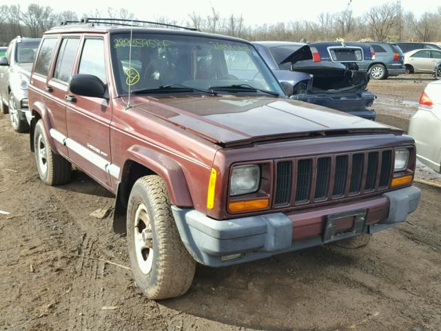 1J4FF48S41L502686 - 2001 JEEP CHEROKEE S MAROON photo 1