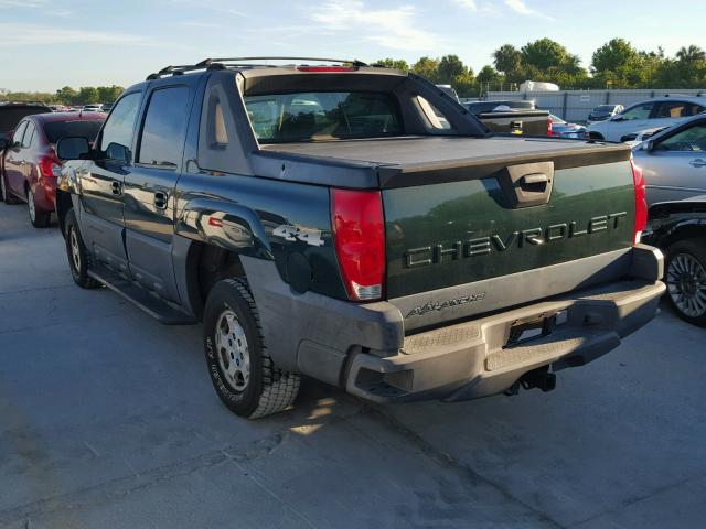 3GNEK12T84G329776 - 2004 CHEVROLET AVALANCHE GREEN photo 3