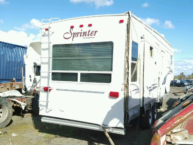 4YDF2822331208970 - 2003 KEYSTONE TRAILER WHITE photo 4