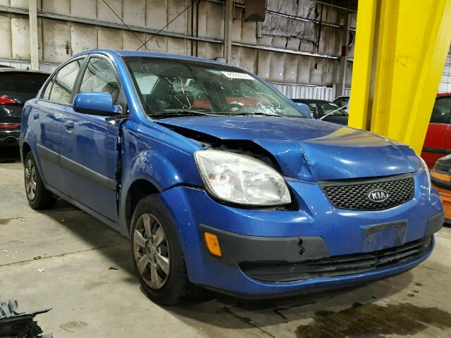 KNADE123166086194 - 2006 KIA RIO BLUE photo 1