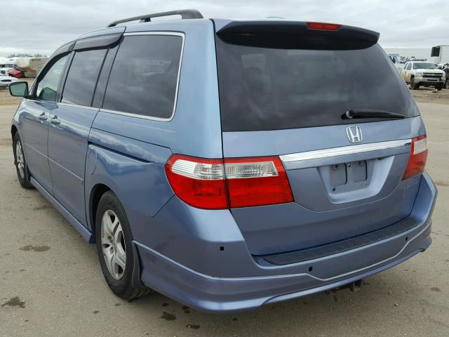 5FNRL38865B088104 - 2005 HONDA ODYSSEY TO BLUE photo 3