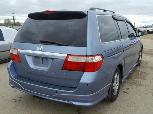 5FNRL38865B088104 - 2005 HONDA ODYSSEY TO BLUE photo 4