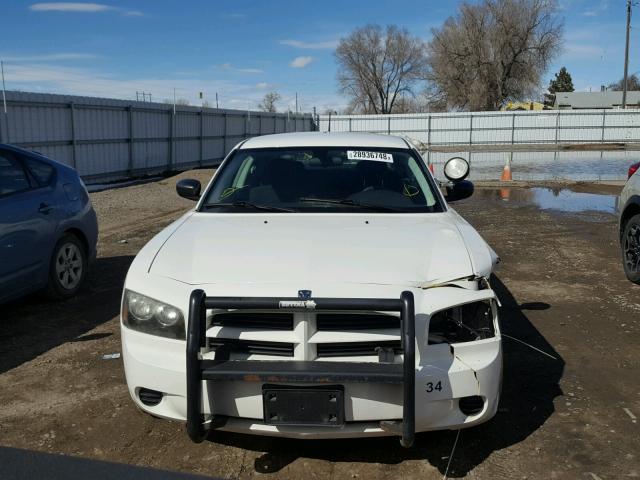 2B3KA43H08H247719 - 2008 DODGE CHARGER WHITE photo 9