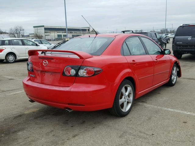 1YVHP84C285M31028 - 2008 MAZDA 6 I RED photo 4