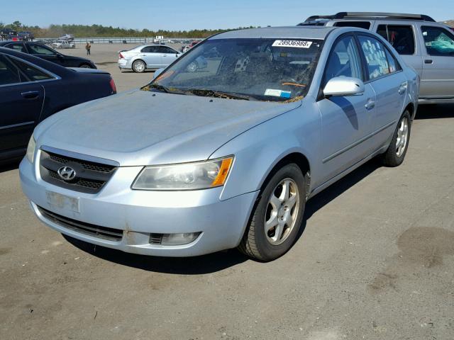 5NPEU46C16H170298 - 2006 HYUNDAI SONATA GLS BLUE photo 2