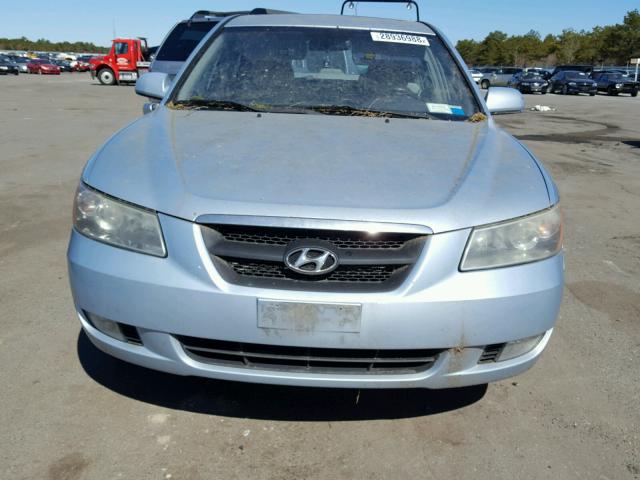 5NPEU46C16H170298 - 2006 HYUNDAI SONATA GLS BLUE photo 7