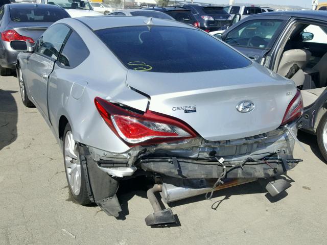 KMHHT6KD4DU105146 - 2013 HYUNDAI GENESIS CO SILVER photo 3