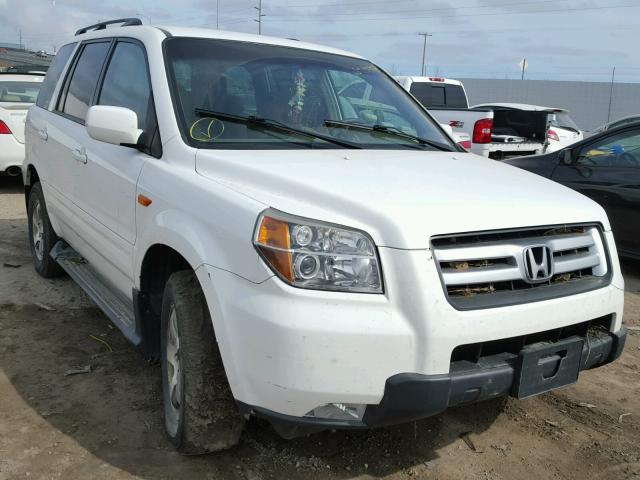 2HKYF18447H522027 - 2007 HONDA PILOT EX WHITE photo 1