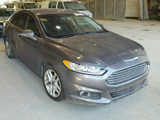 3FA6P0HD4ER152423 - 2014 FORD FUSION SE GRAY photo 1