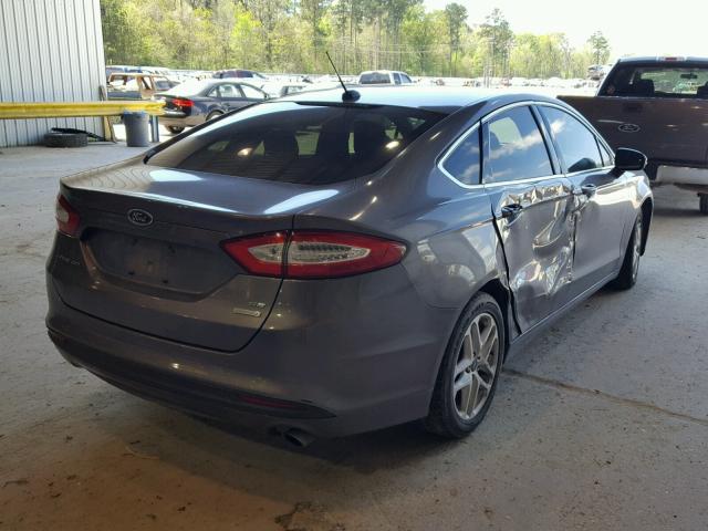 3FA6P0HD4ER152423 - 2014 FORD FUSION SE GRAY photo 4