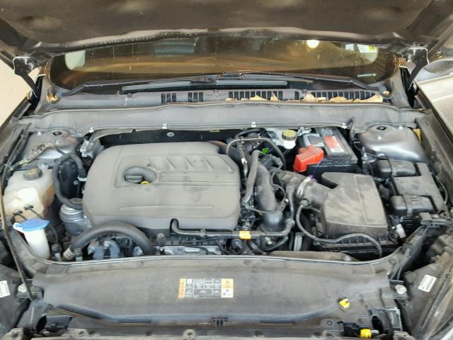 3FA6P0HD4ER152423 - 2014 FORD FUSION SE GRAY photo 7