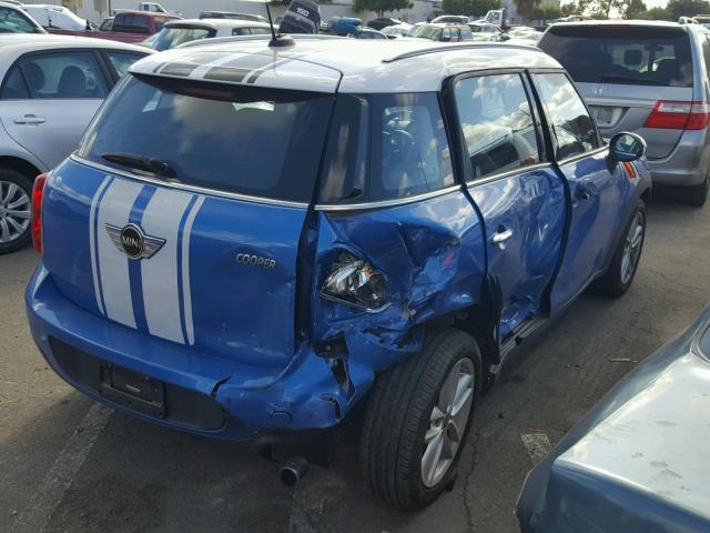 WMWZB3C53DWM31782 - 2013 MINI COOPER COU BLUE photo 4