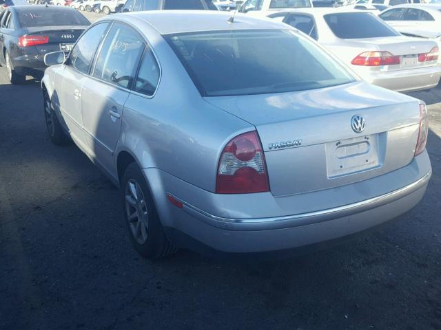 WVWPD63B34P143606 - 2004 VOLKSWAGEN PASSAT GLS SILVER photo 3