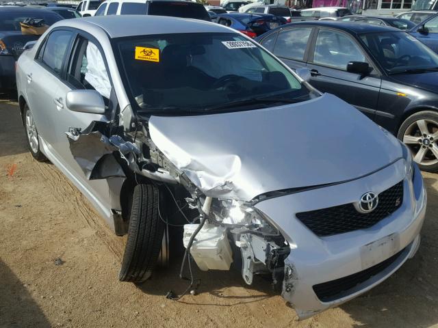 2T1BU4EE8AC507616 - 2010 TOYOTA COROLLA BA SILVER photo 1