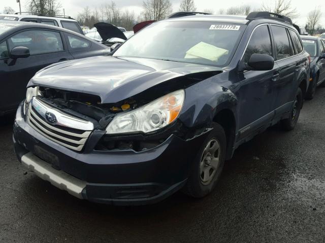 4S4BRBAC0B3336618 - 2011 SUBARU OUTBACK 2. GRAY photo 2