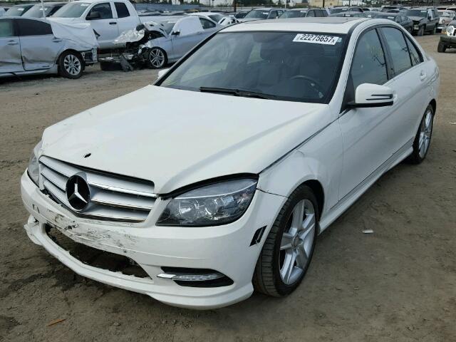 WDDGF5EB6BA444815 - 2011 MERCEDES-BENZ C 300 WHITE photo 1