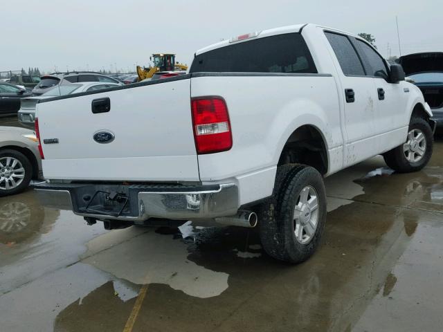 1FTRW14W54KD50177 - 2004 FORD F150 SUPER WHITE photo 4