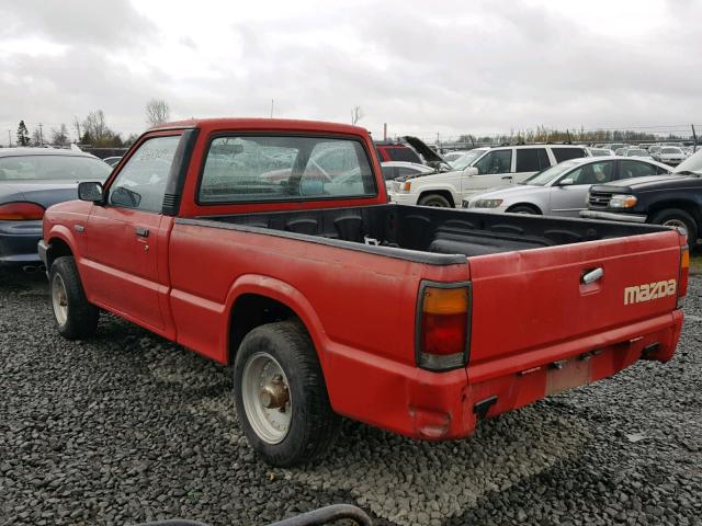 JM2UF1132J0396962 - 1988 MAZDA B2200 SHOR RED photo 3